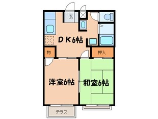 レビュ－弐番館の物件間取画像